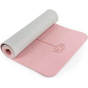 Yoga Mat Non Slip, Pilates Fitness Mats, Eco Friendly, Anti-Tear 1/4" Thick